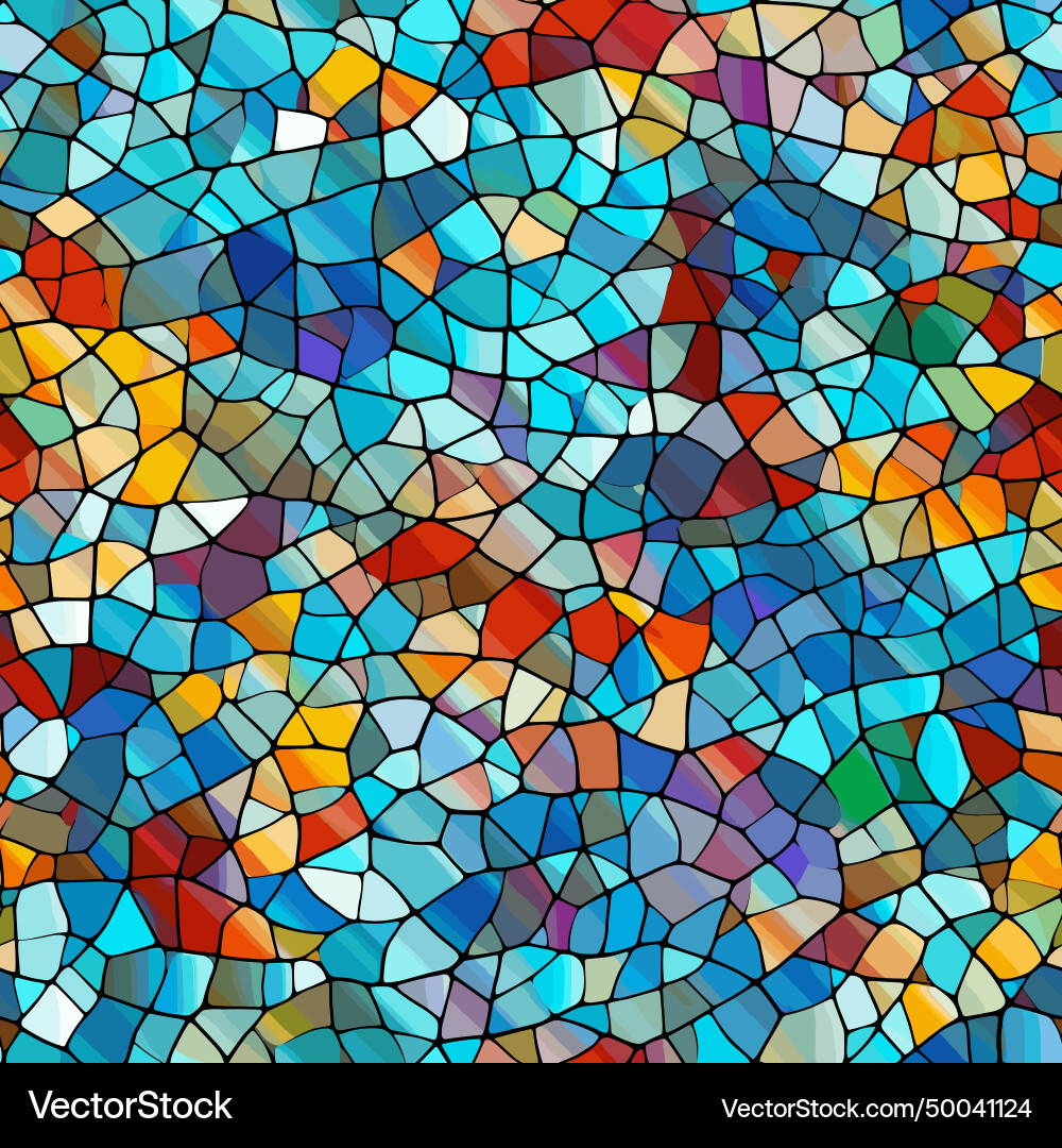 Fragmented mosaic endless pattern colorful broken Fragmented mosaic endless pattern colorful broken Vector Image