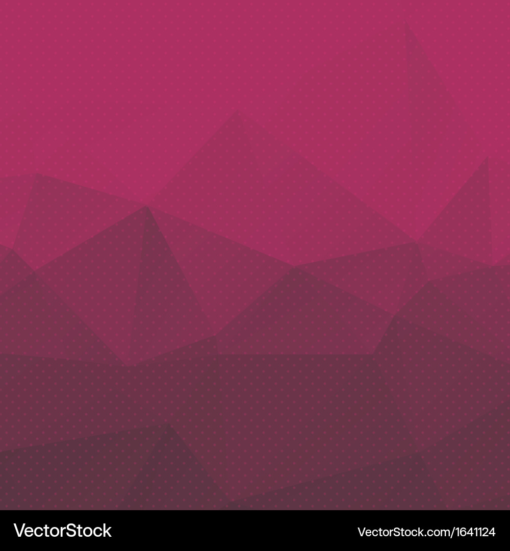 Geometric background with triangles and dots vector image