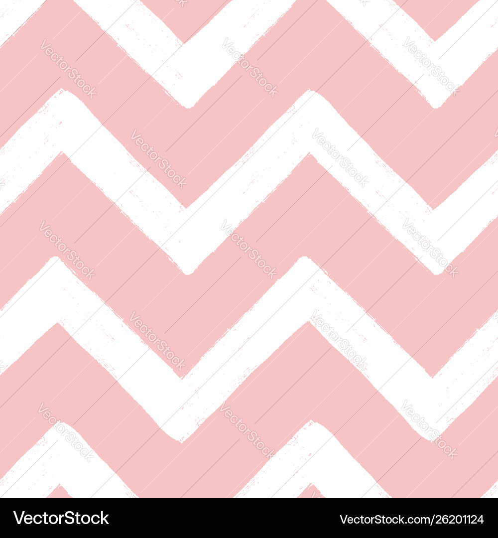 Hand drawn textured zig zag seamless pattern Hand drawn textured zig zag seamless pattern vector image