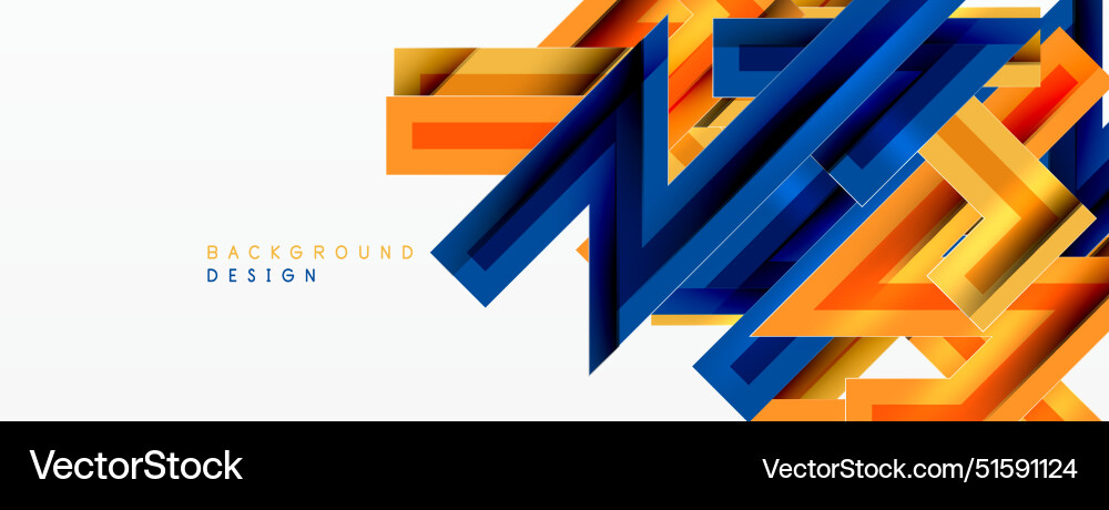 Line zig zag dynamic geometric abstract background vector image