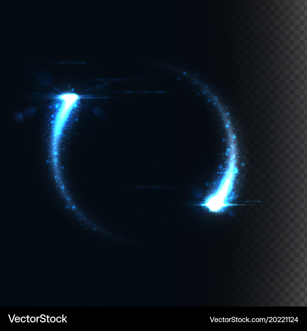 Magic frame consist of glowing particles Vector Image