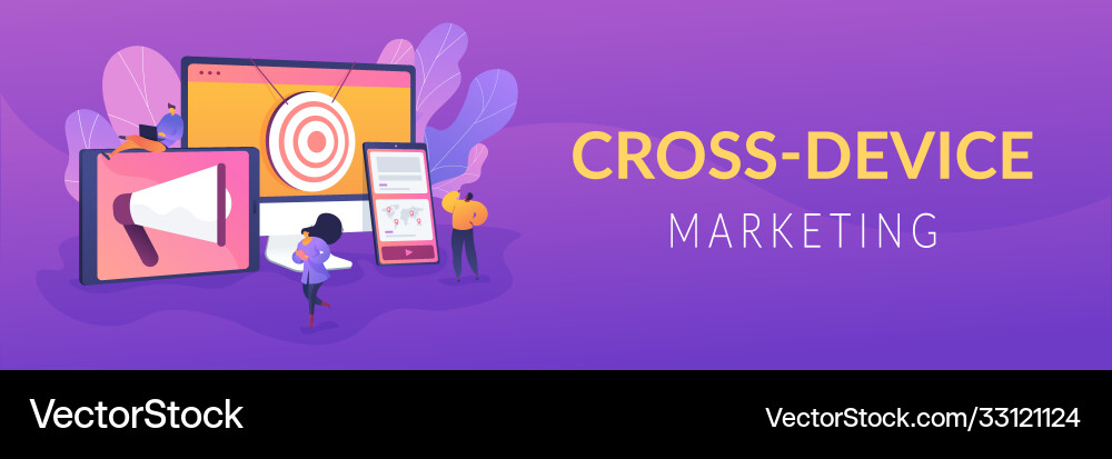 Multi device targeting web banner concept Multi device targeting web banner concept vector image
