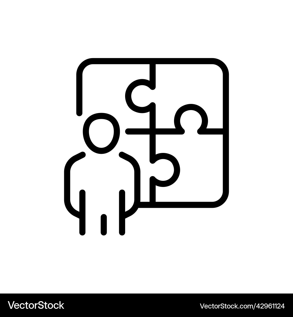 Personal input filled line icon linear style sign Vector Image