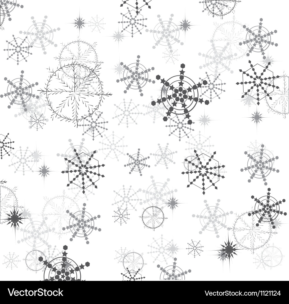Snowflake background vector image