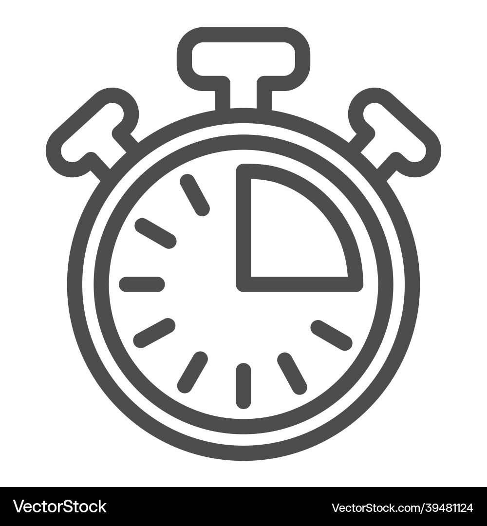 Stopwatch with buttons 15 seconds timer Stopwatch with buttons 15 seconds timer vector image