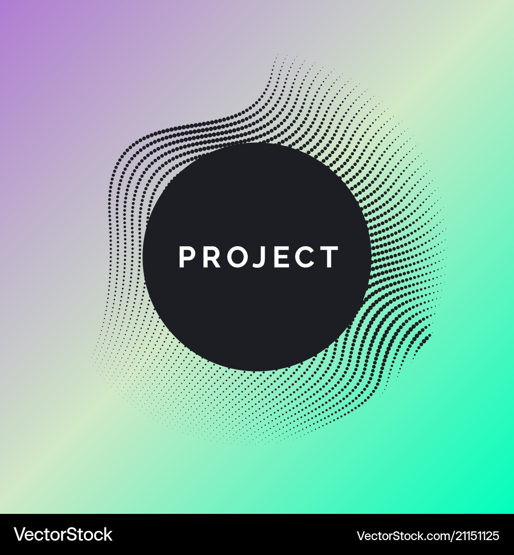 Abstract background with dynamic waves Vector Image