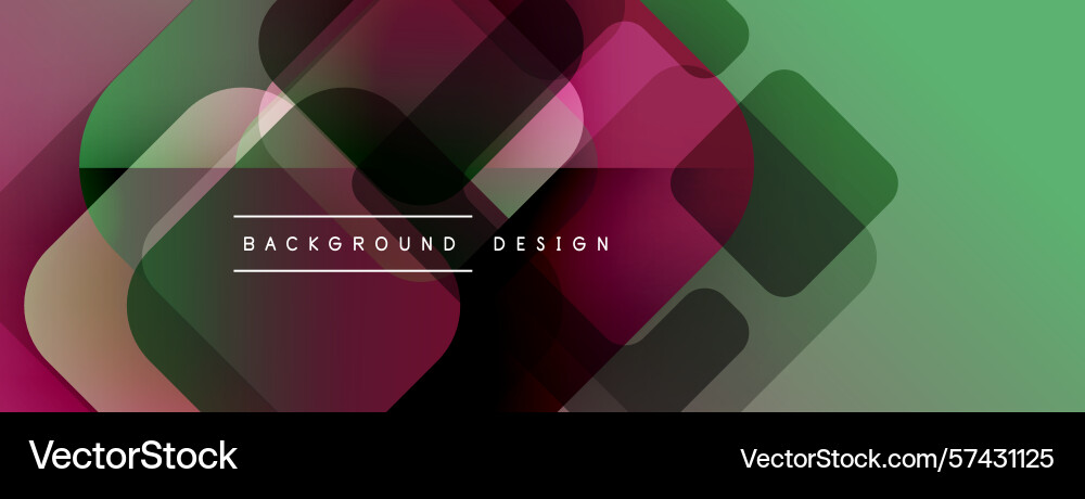 Abstract geometric shapes overlap creating Vector Image