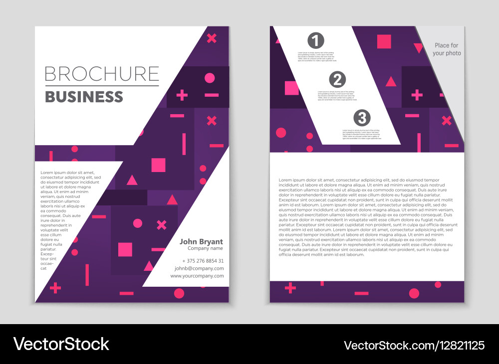 Abstract layout background set for art vector image