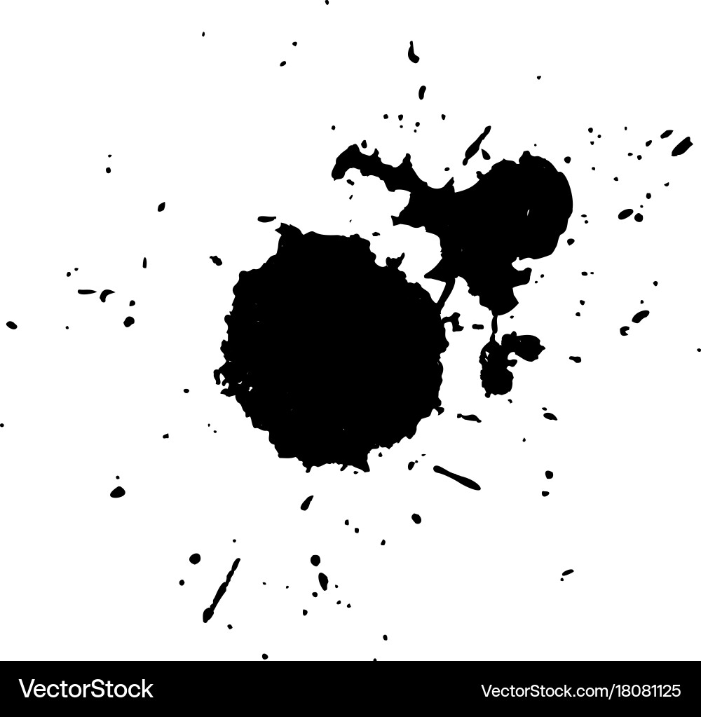 Ink blob or drop vector image