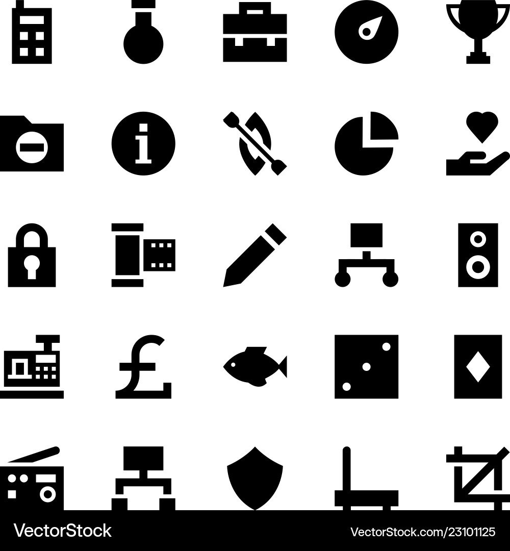 Responsive user interface solid Vector Image