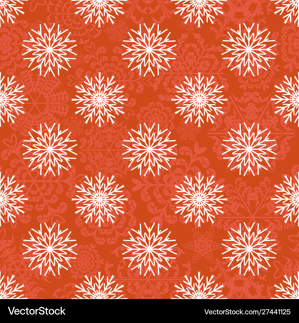 Snowflake Christmas Pattern Vector Image