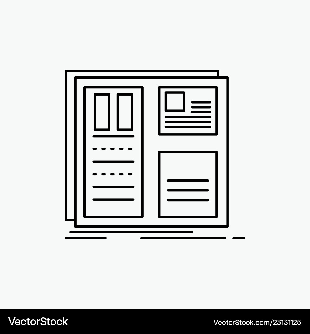 UI Grid Layout Icon Set vector image