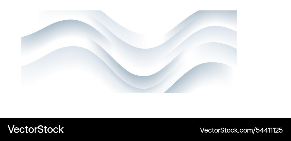 White abstract background with wave paper layer White abstract background with wave paper layer vector image