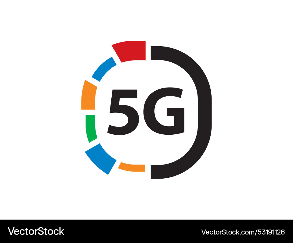 5g Netzwerkanschluss-Logo-Symbol oder Symbolvorlage 5g Netzwerkanschluss-Logo-Symbol oder Symbolvorlage vektorbild