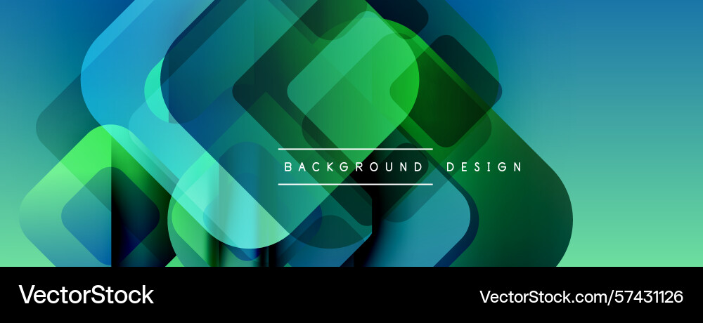 Abstract geometric shapes overlap creating Vector Image
