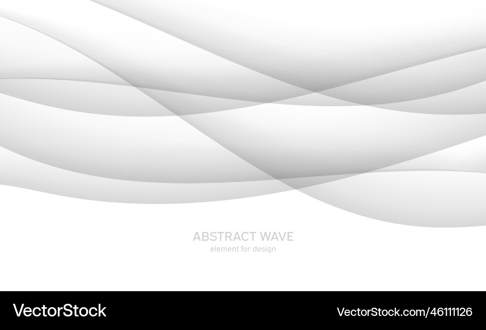 Abstract white background with smooth gray lines Abstract white background with smooth gray lines vector image