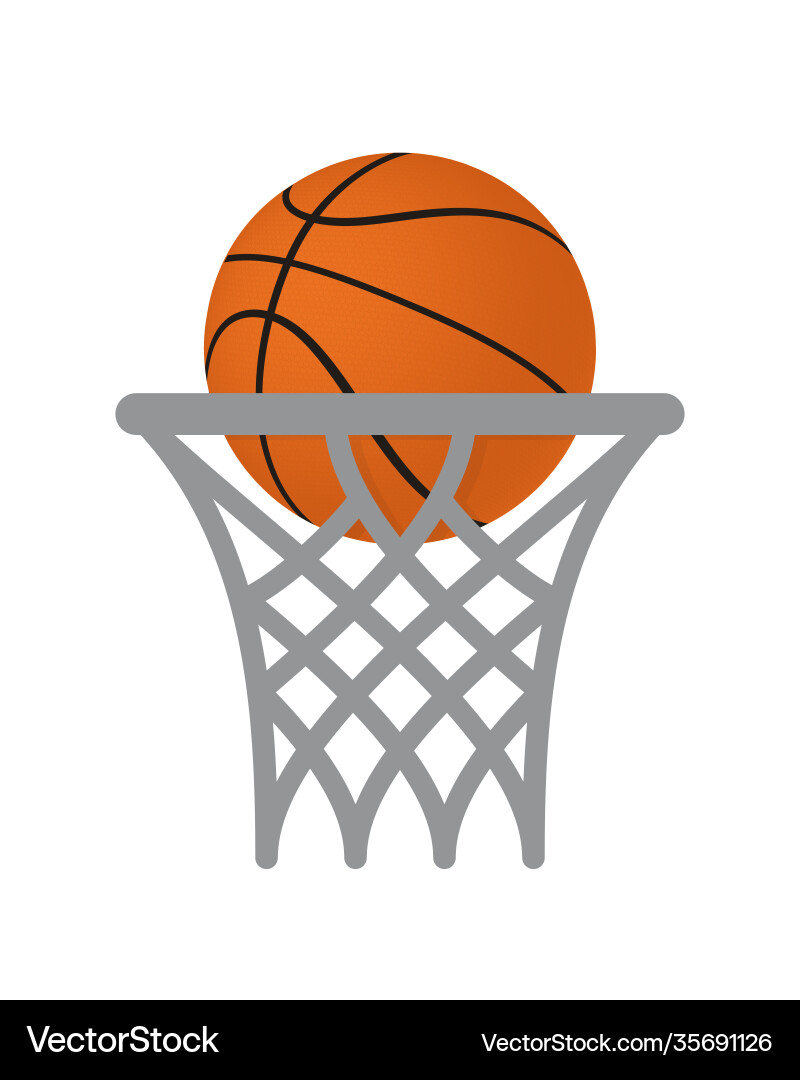 Basketballkorb und Ballsymbol isoliert Basketballkorb und Ballsymbol isoliert vektorbild