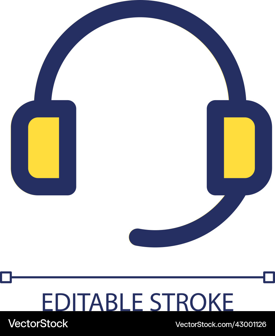 Call center rgb color ui icon Vector Image