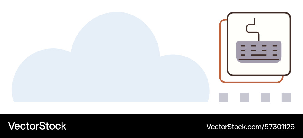 Cloud computing and data input concept Cloud computing and data input concept vector image