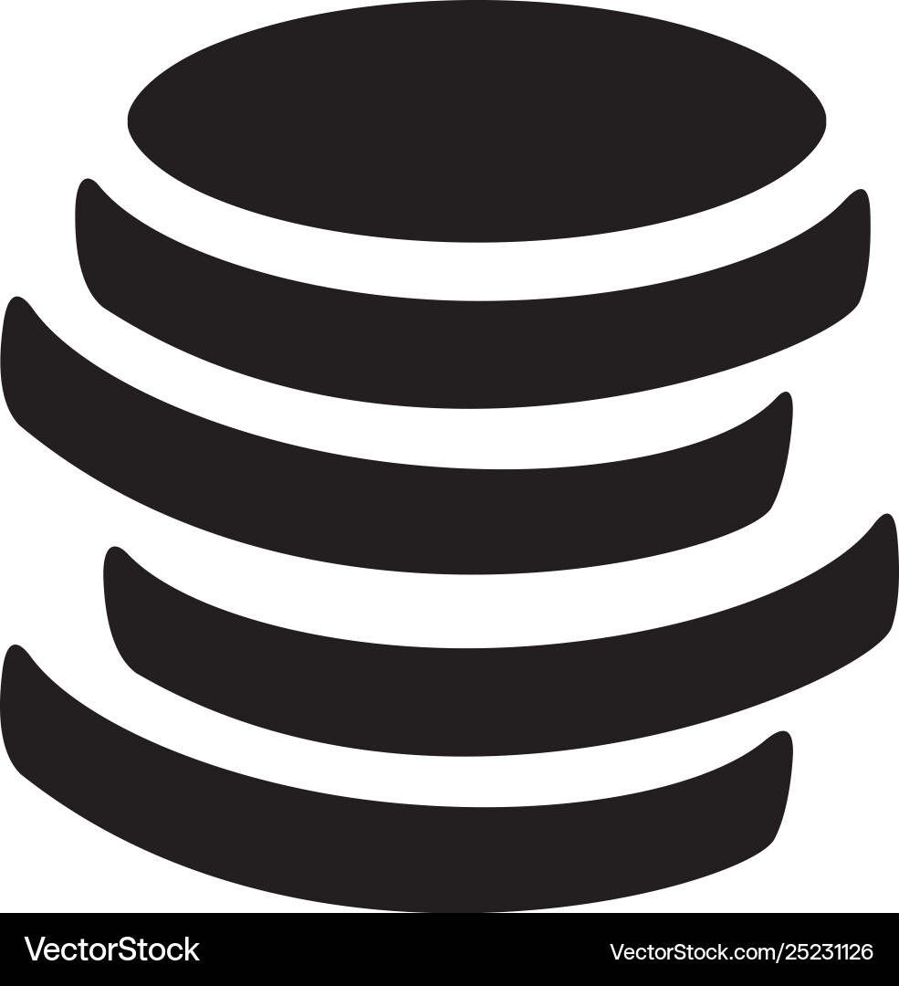 Coin icon in flat style for apps ui websites Coin icon in flat style for apps ui websites vector image