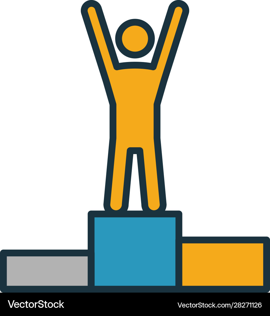Competition icon simple element from risk Competition icon simple element from risk vector image