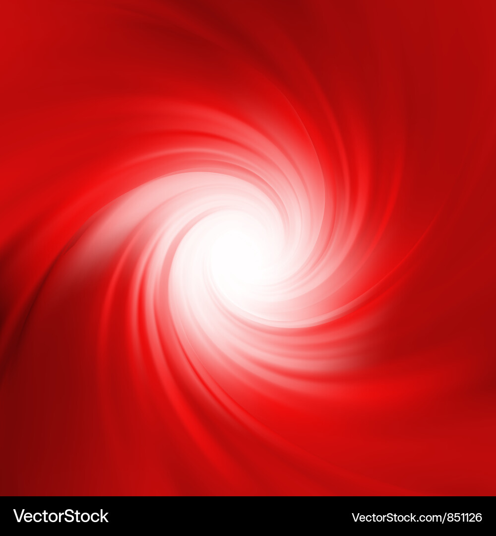 Dynamic Red Swirl Background vector image