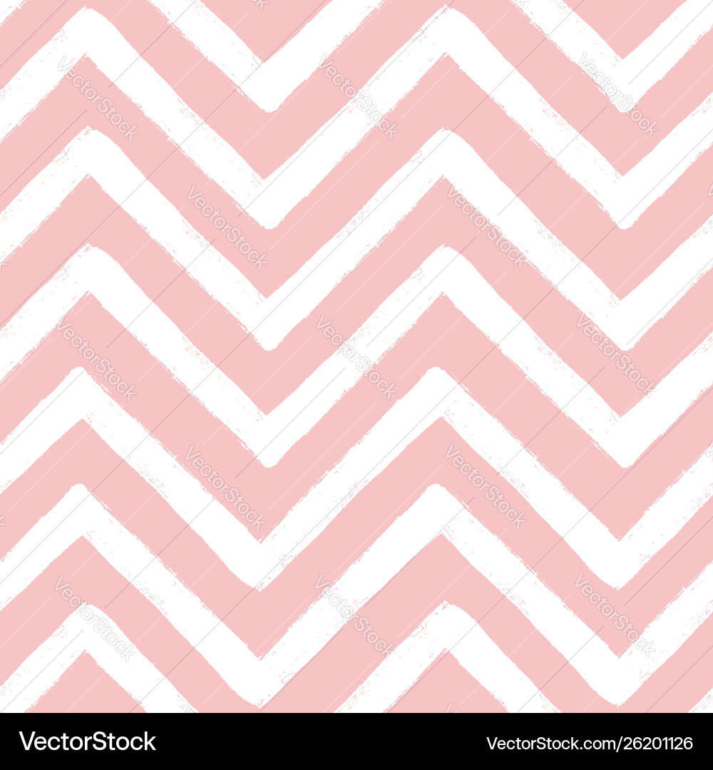 Hand drawn textured zig zag seamless pattern Hand drawn textured zig zag seamless pattern Vector Image