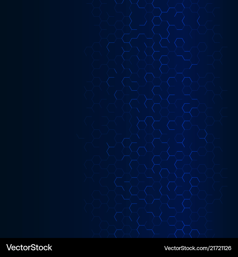 Hexagonal Molecular Pattern Vector Image