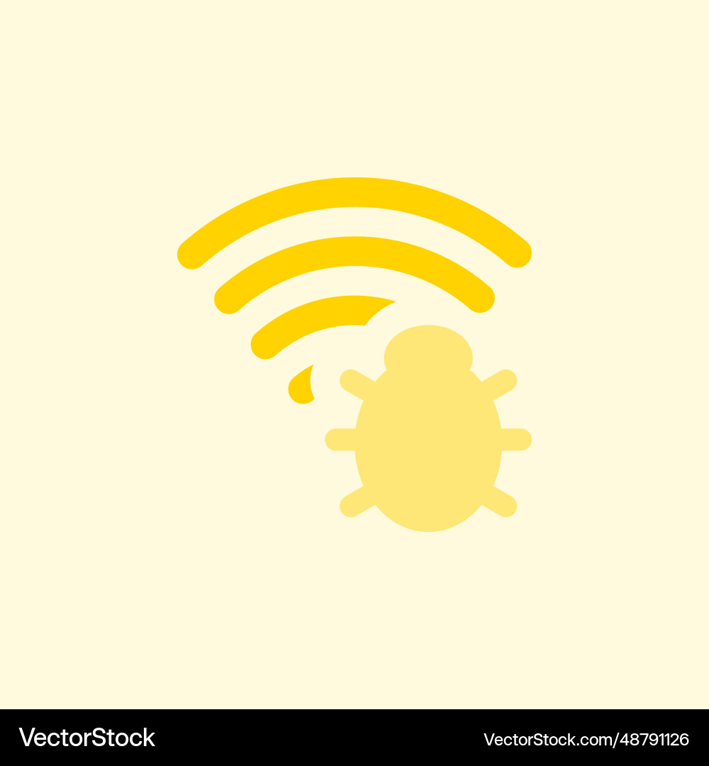 Malicious software exploiting wireless connections vector image