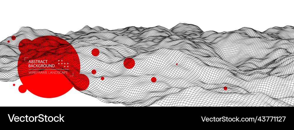 Abstract background with waves 3d surface Abstract background with waves 3d surface vector image