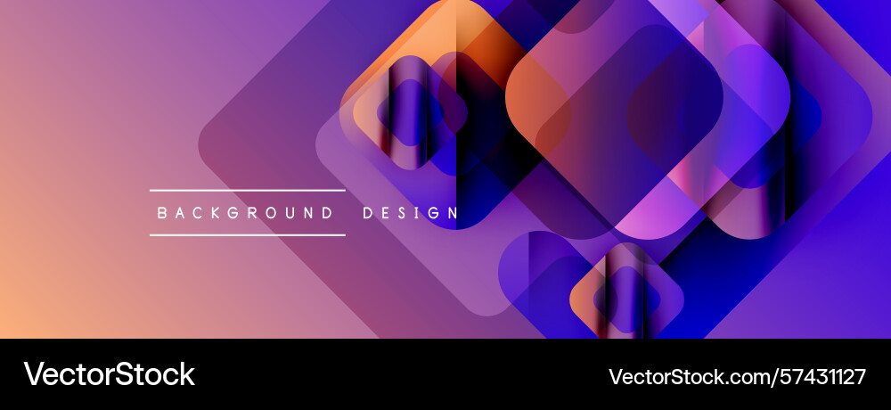 Abstract geometric design overlapping squares Abstract geometric design overlapping squares Vector Image