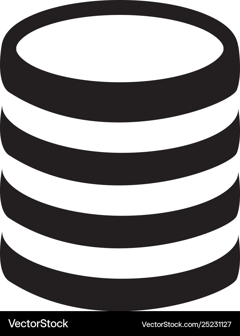 Coin icon in flat style for apps ui websites Coin icon in flat style for apps ui websites vector image