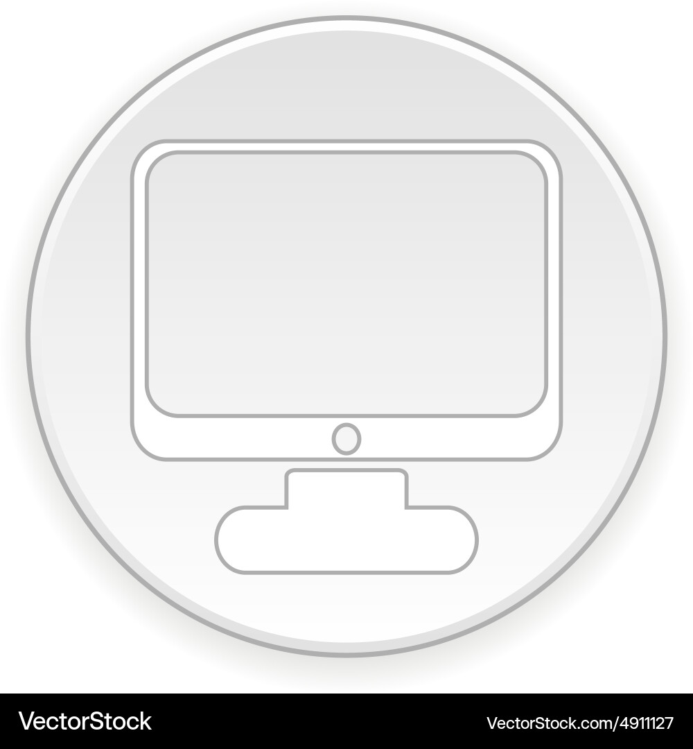 Computer button Vector Image