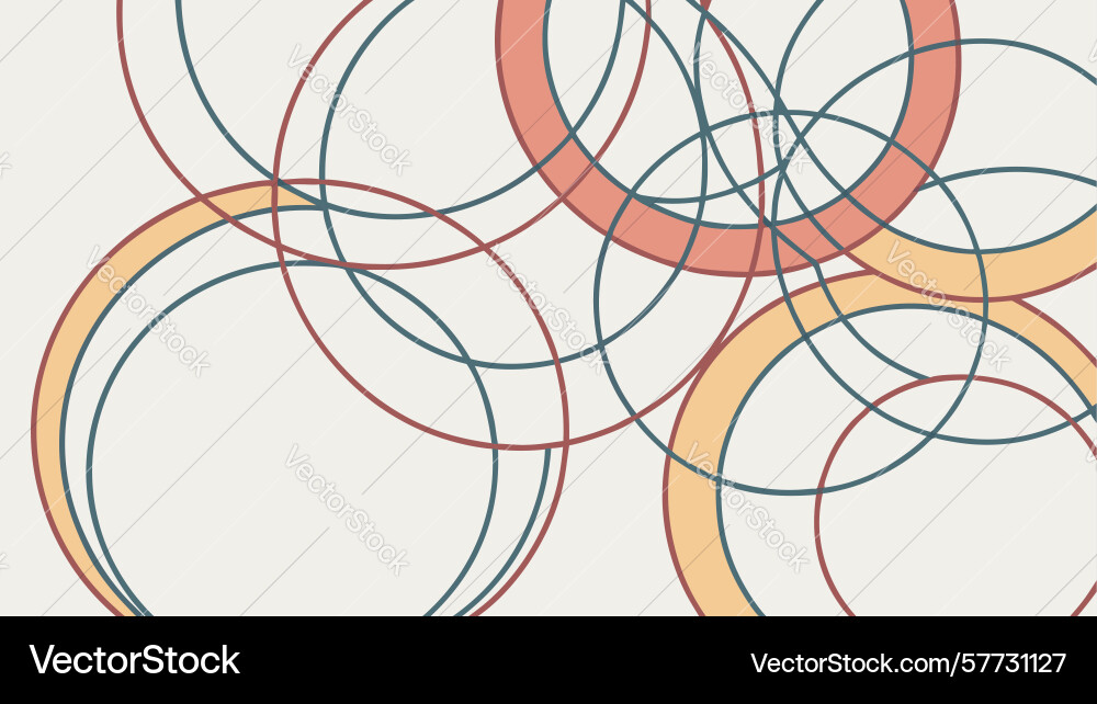 Elegant abstract circle overlay pattern - soft vector image