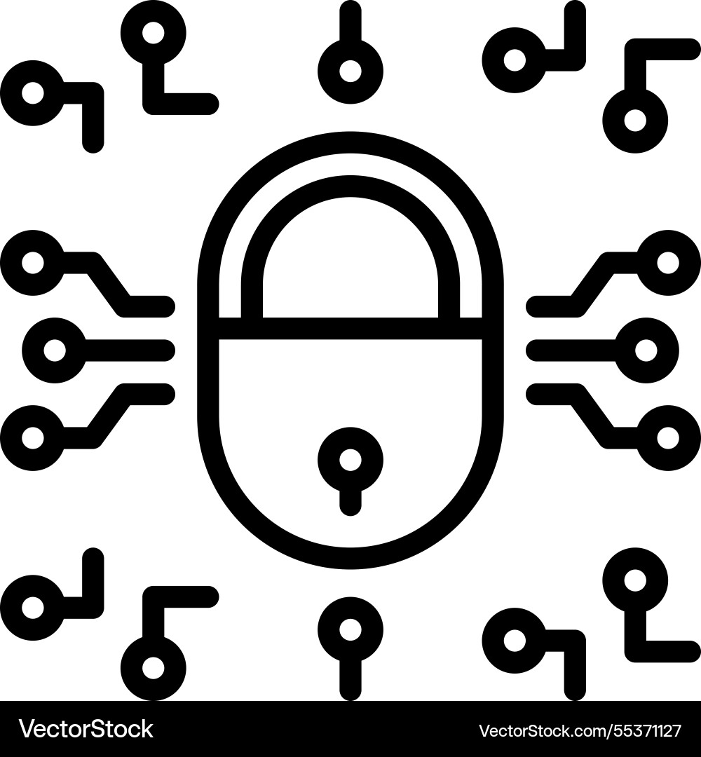 Encryption vector image