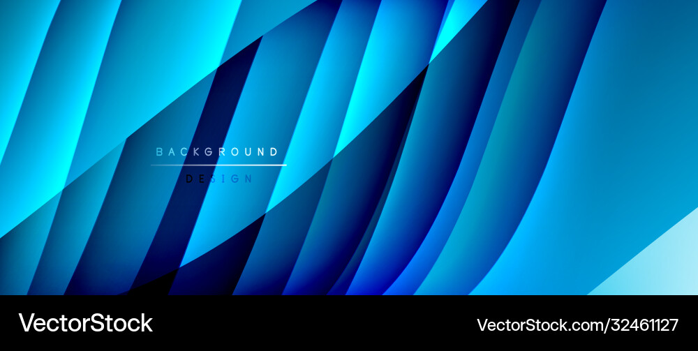 Fluid gradient waves with shadow lines and glowing Fluid gradient waves with shadow lines and glowing Vector Image