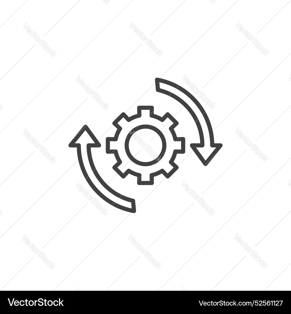Implementation icon set on white background Implementation icon set on white background Vector Image