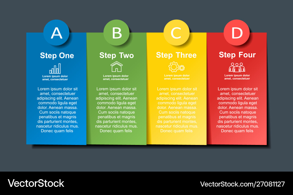 Infografische Designvorlage mit Platz für Ihre Infografische Designvorlage mit Platz für Ihre vektorbild