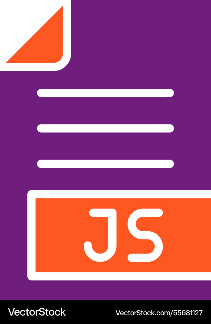 Js icon design Vector Image