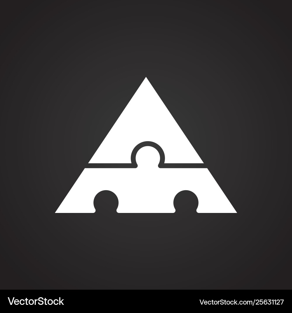 Puzzle icon on background for graphic and web Puzzle icon on background for graphic and web vector image