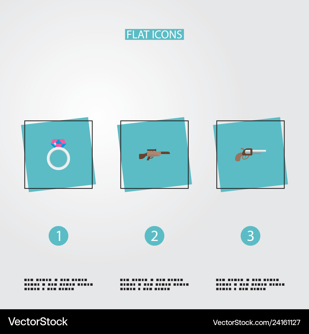 Set of game icons flat style symbols with magic Set of game icons flat style symbols with magic vector image