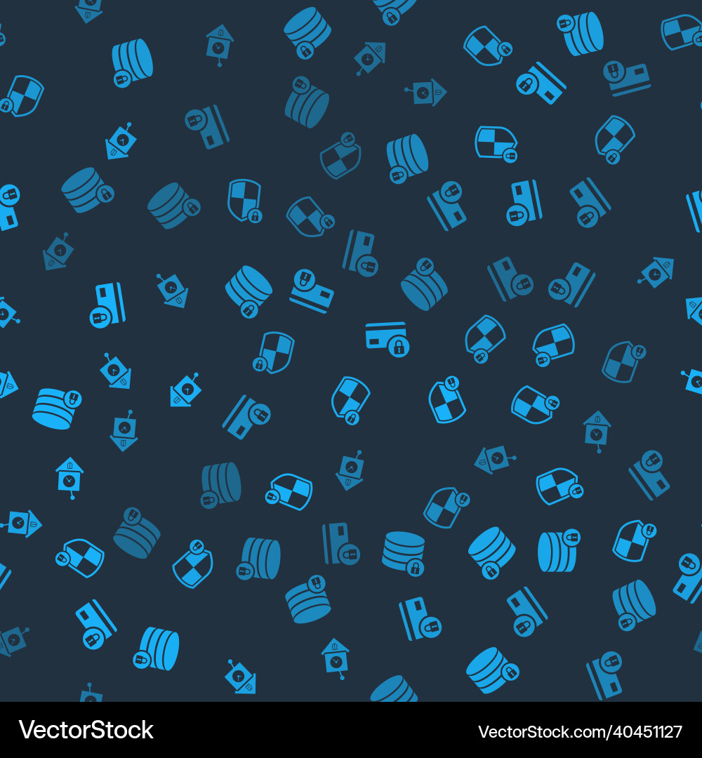 Set server security with lock shield credit card Set server security with lock shield credit card vector image