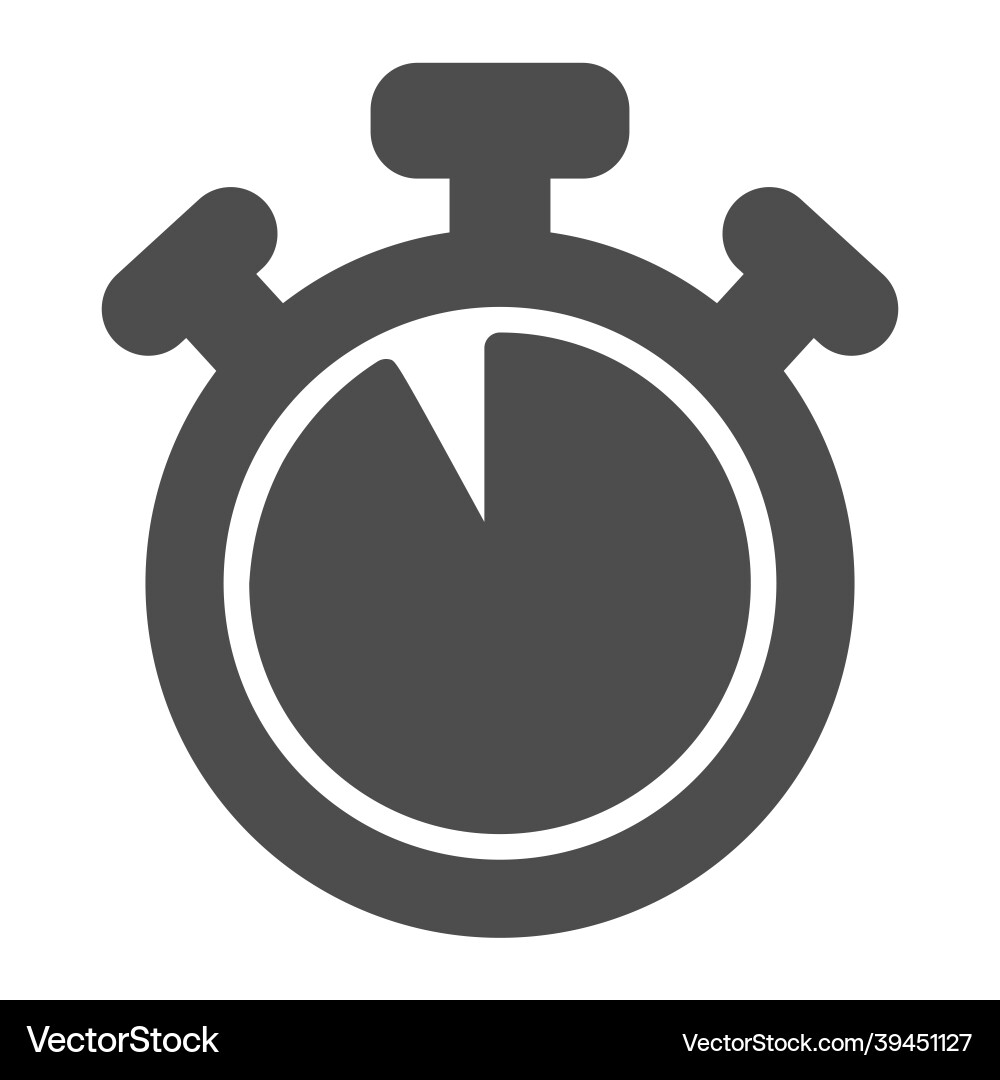 Stopwatch with buttons 55 seconds timer Stopwatch with buttons 55 seconds timer vector image