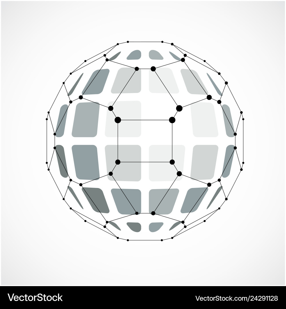 3d digital wireframe spherical object made using 3d digital wireframe spherical object made using vector image