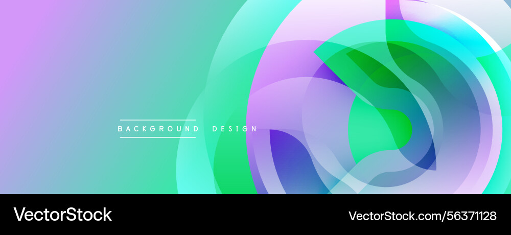 Abstract design features layered translucent Vector Image