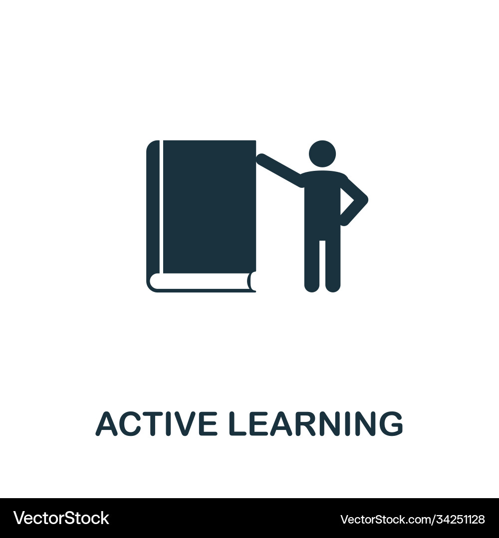 Active learning icon simple element from life Active learning icon simple element from life vector image