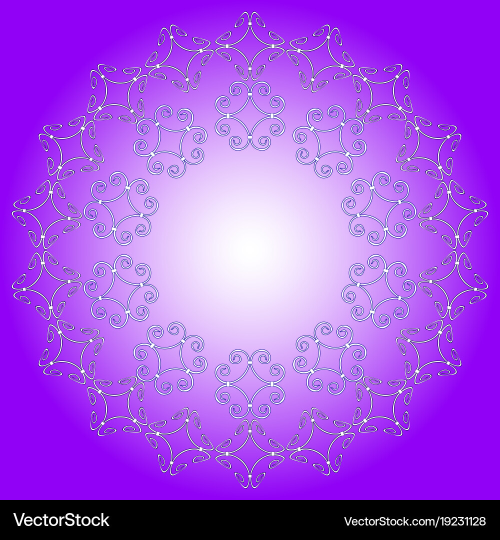 Color abstract image with loops and spirals Vector Image