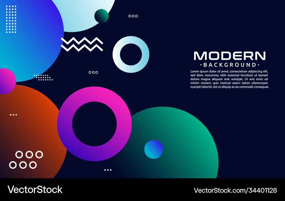 Colorful abstract background with random circle Colorful abstract background with random circle Vector Image