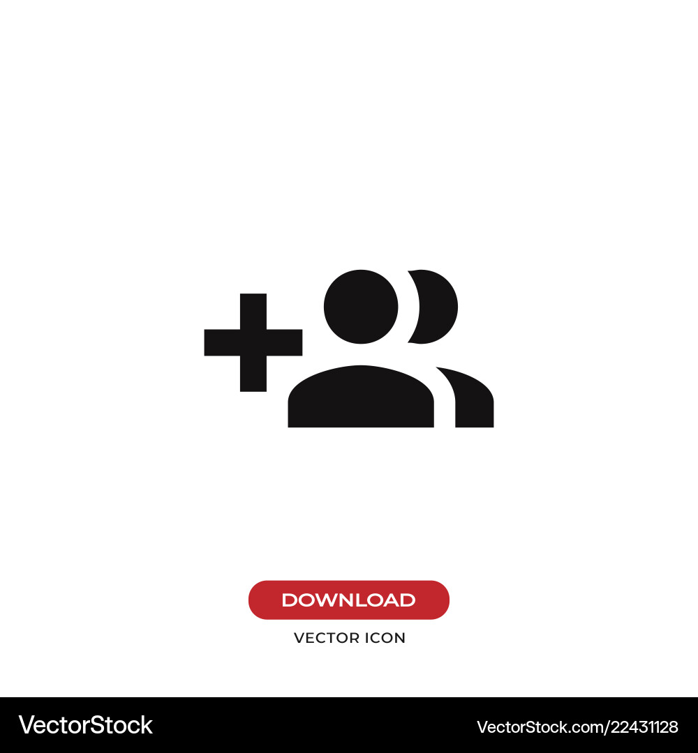 Create group button icon Create group button icon vector image