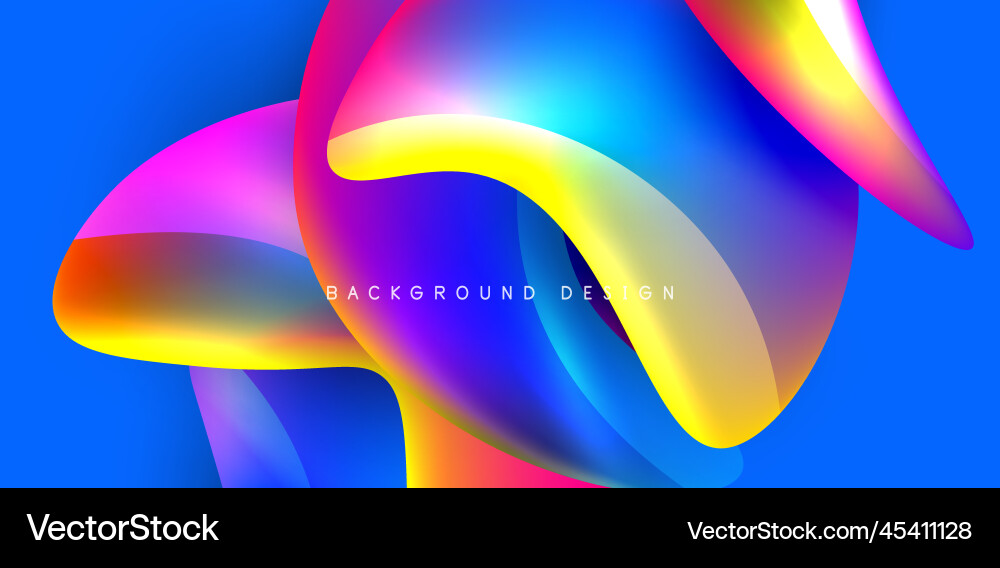 Fluid color liquid 3d elements abstract background Fluid color liquid 3d elements abstract background vector image